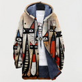 Thea | Sketch-Style Cat Hooded Cardigan
