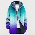 Britta | Gradient Hexagon Hooded Cardigan