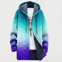 Gradient Hexagon Hooded