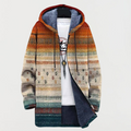 Annegret | Autumn-Stripe Hooded Cardigan