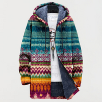 Folk-Pattern Hooded