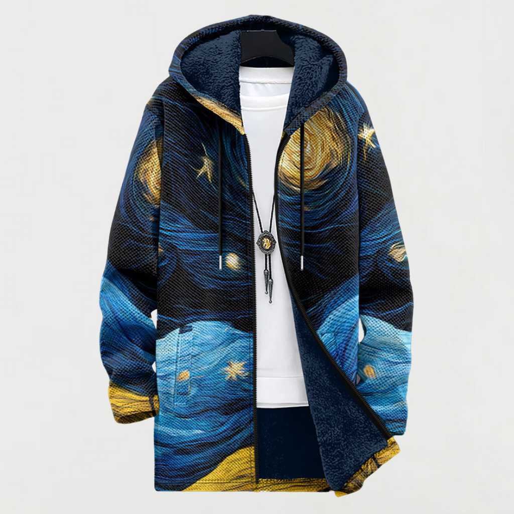 Pia | Starry-Sky Hooded Cardigan