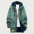 Iris | Floral-Print Hooded Cardigan