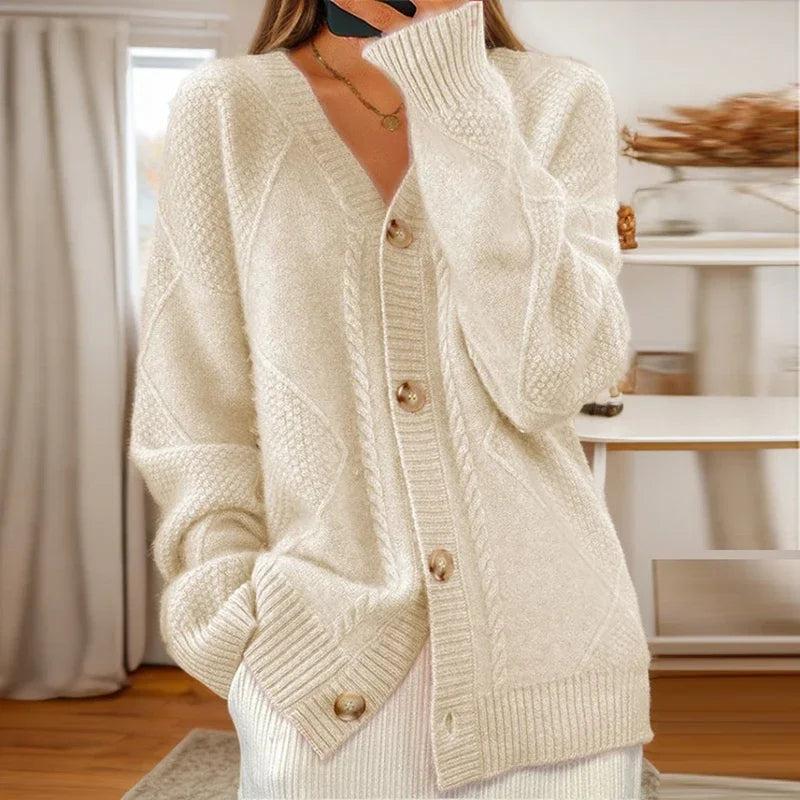 Allison | Ribbed Knit Cardigan
