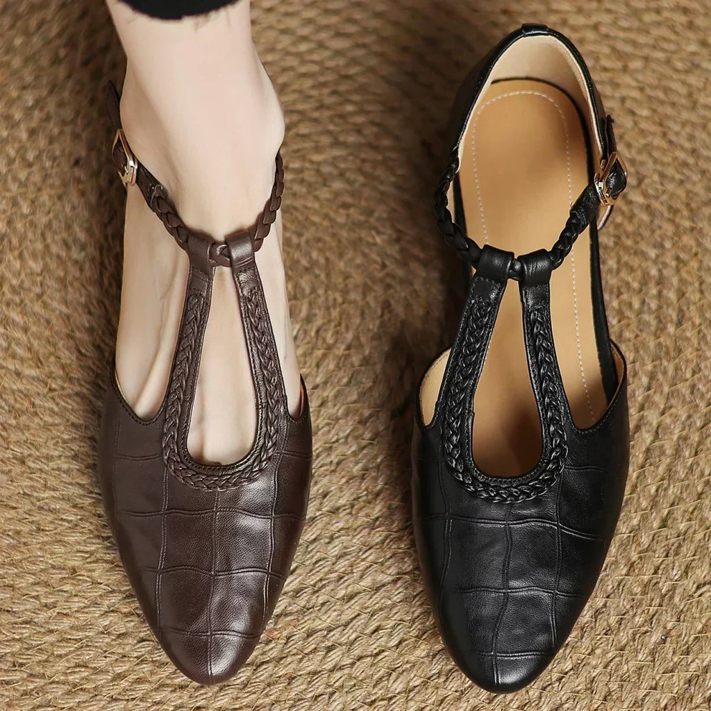 Samantha | Leather Mary Janes