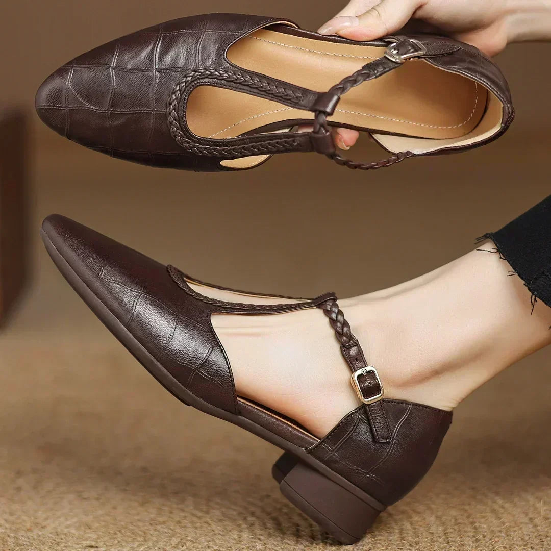 Samantha | Leather Mary Janes
