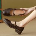 Savannah | Classic Leather Mary Janes