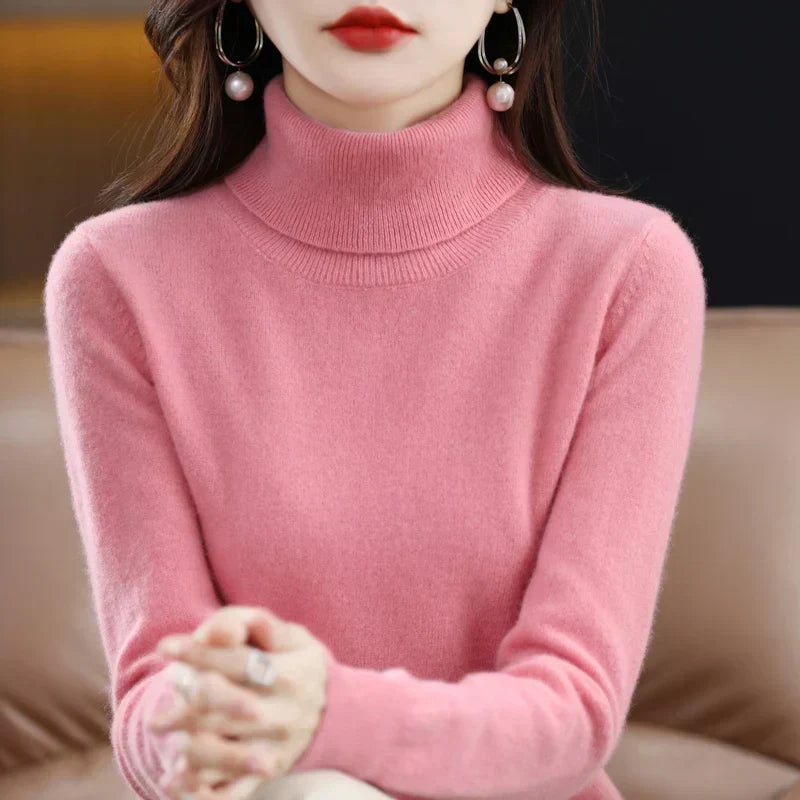 Amara | Cashmere Mock-Neck Sweater