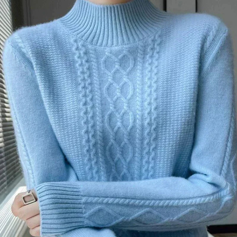 Reinhild | Cable-Knit Turtleneck Sweater