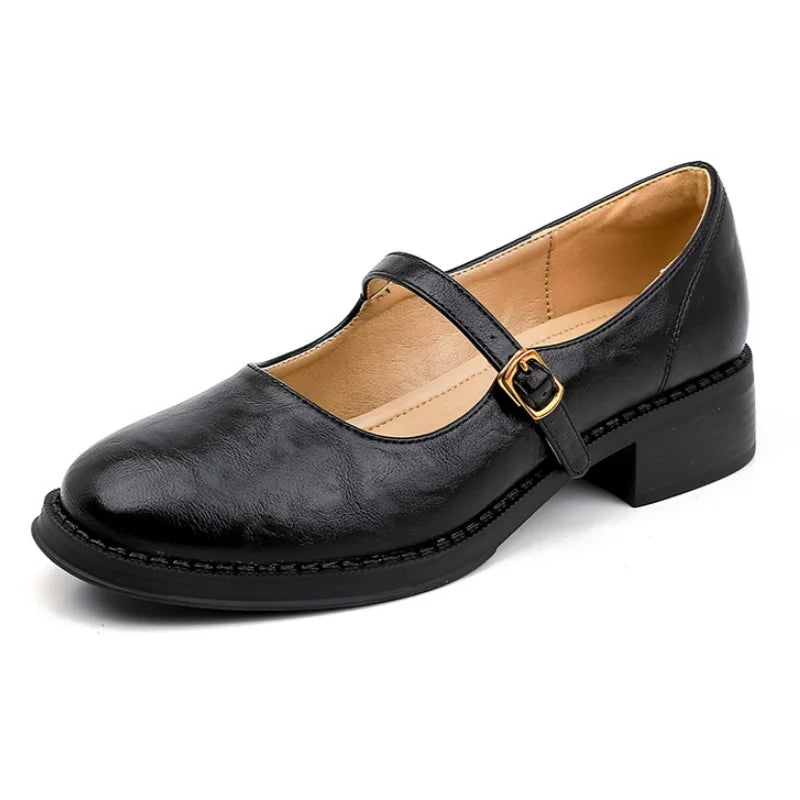 Savannah | Classic Leather Mary Janes