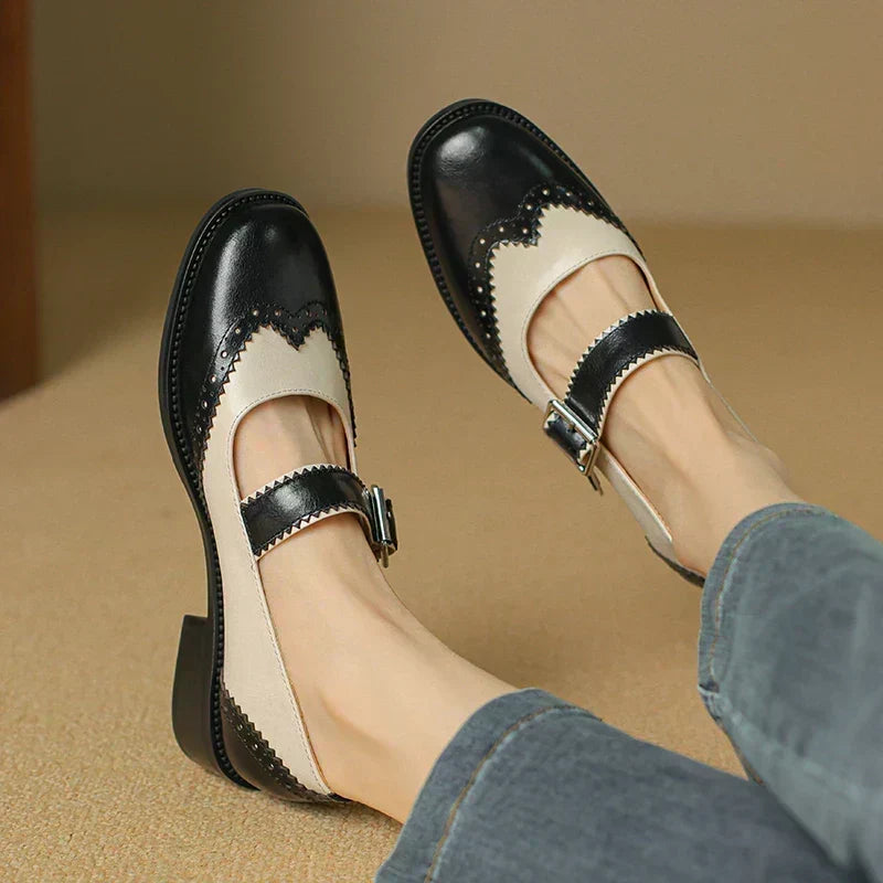 Ashley | Leather Mary Janes