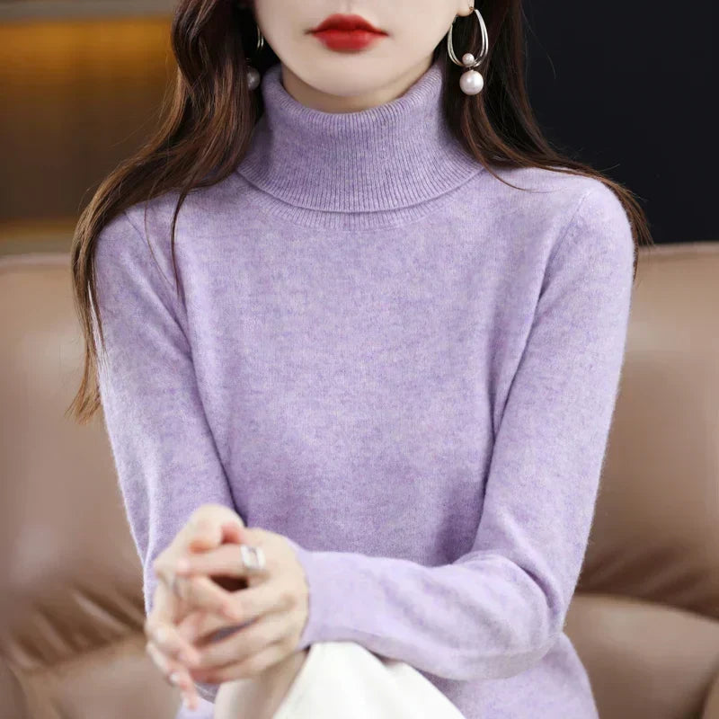 Amara | Cashmere Mock-Neck Sweater