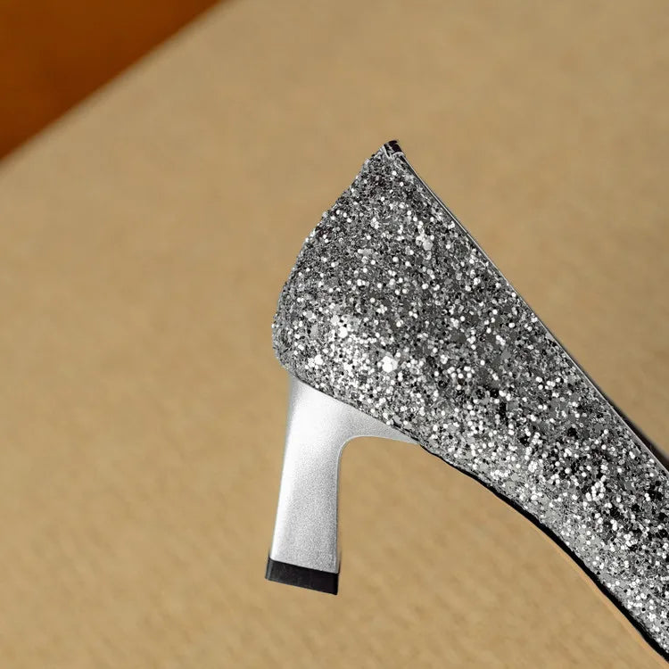 Chloe | Glitter Pumps