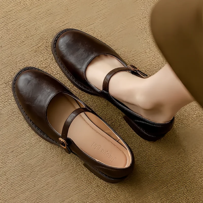 Savannah | Classic Leather Mary Janes
