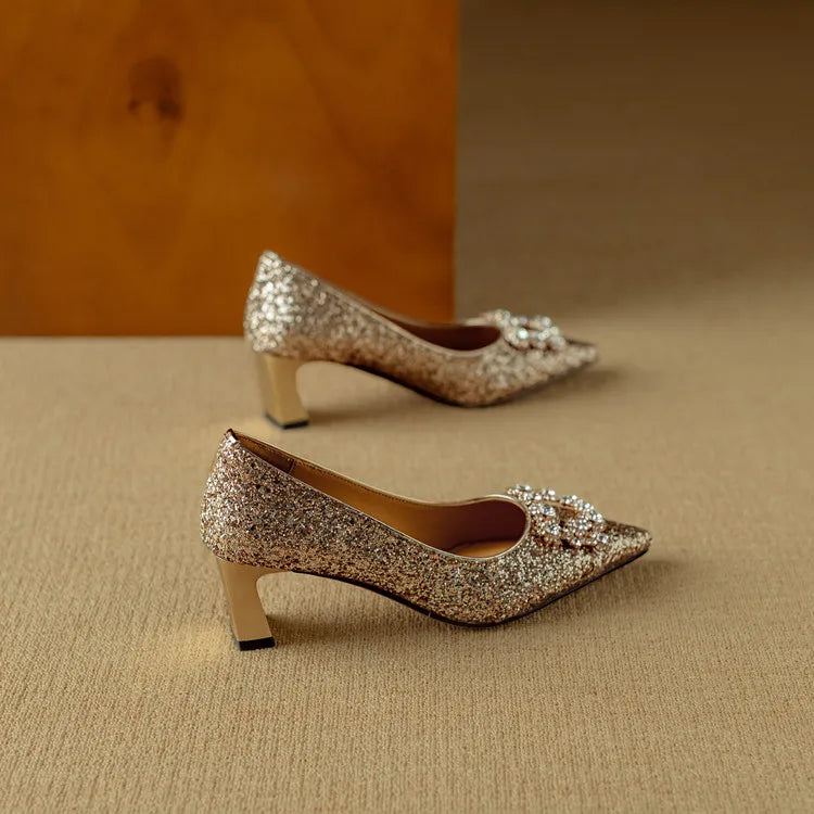 Chloe | Glitter Pumps