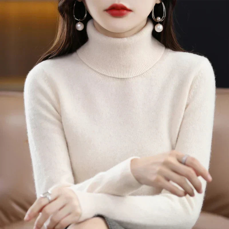 Amara | Cashmere Mock-Neck Sweater