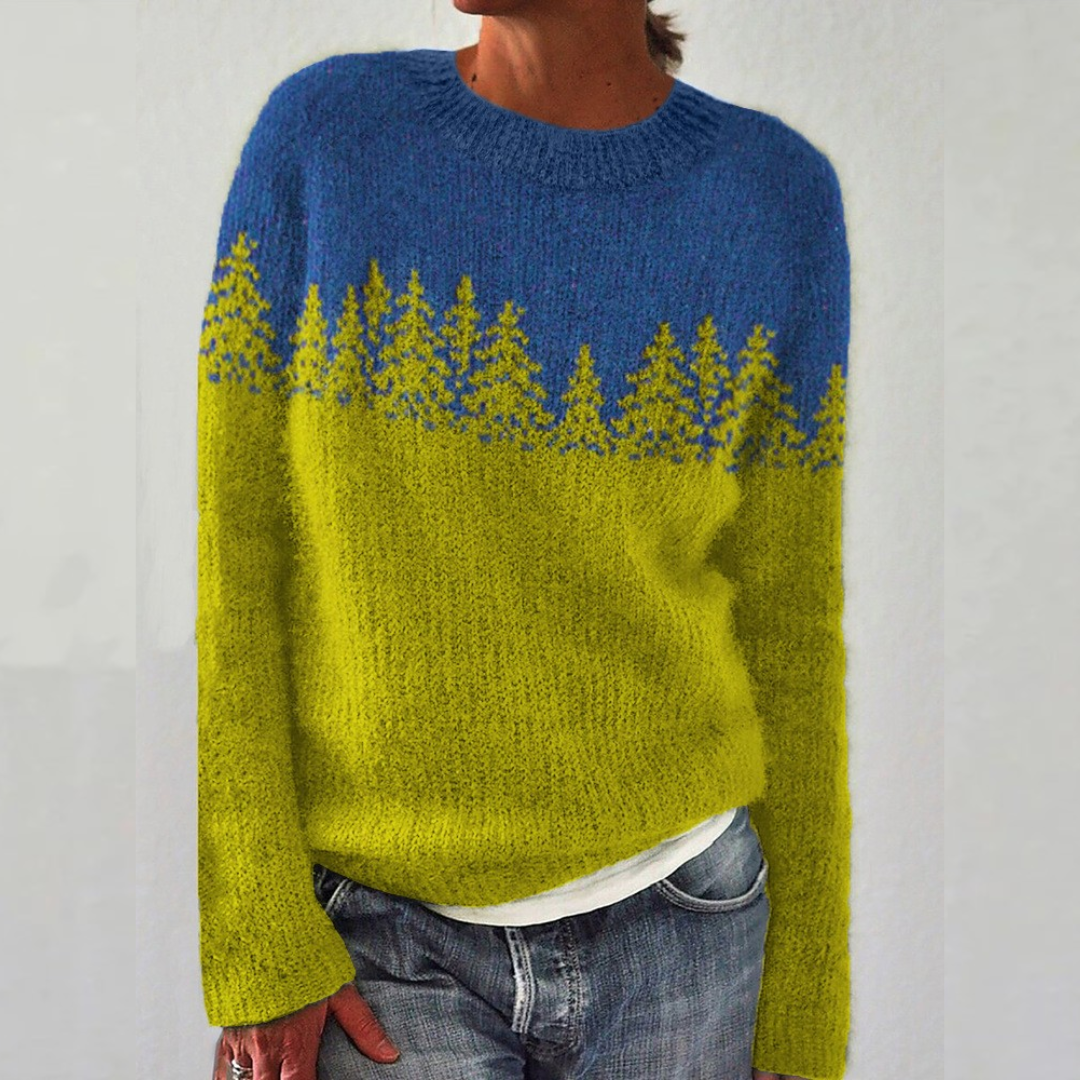 Charlotte | Retro Icelandic Knit Sweater