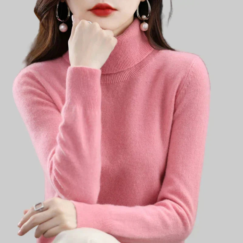 Amara | Cashmere Mock-Neck Sweater
