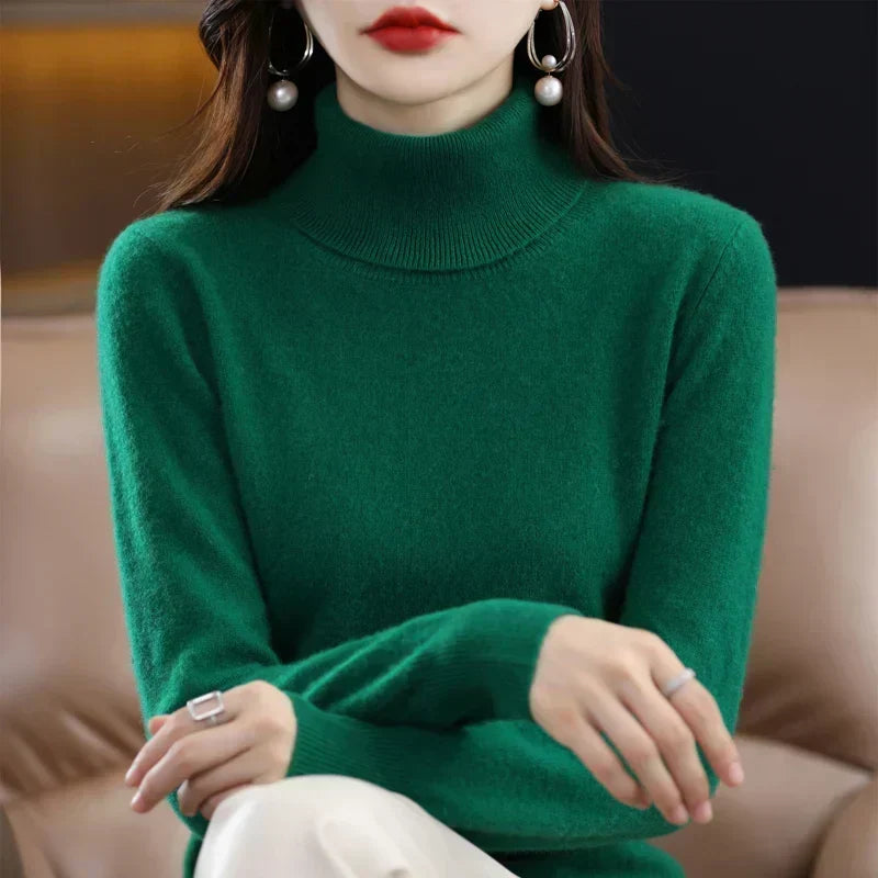 Amara | Cashmere Mock-Neck Sweater