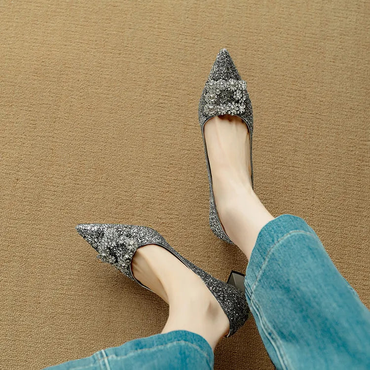 Chloe | Glitter Pumps