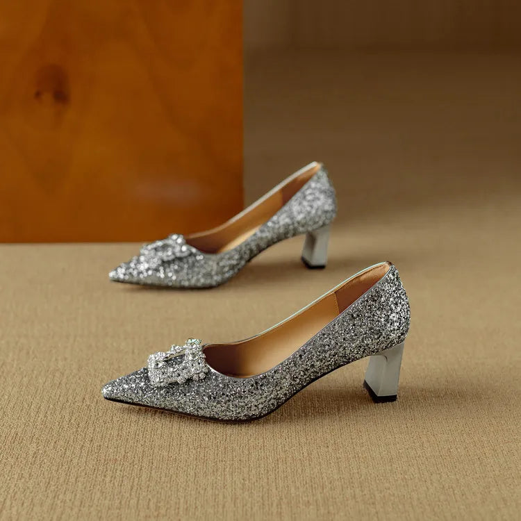 Chloe | Glitter Pumps