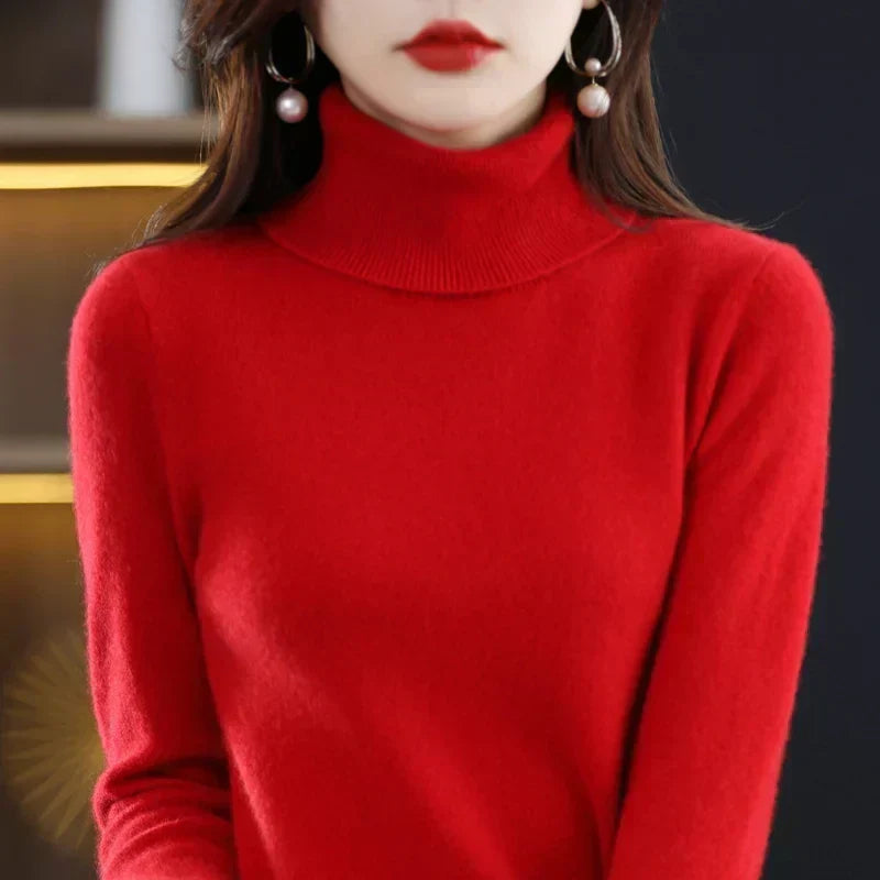 Amara | Cashmere Mock-Neck Sweater