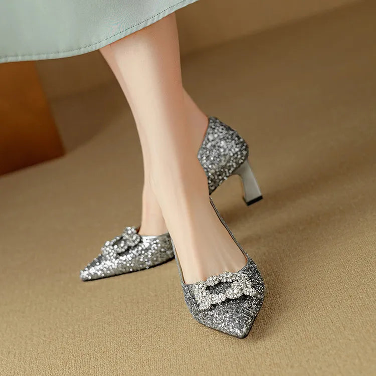 Chloe | Glitter Pumps