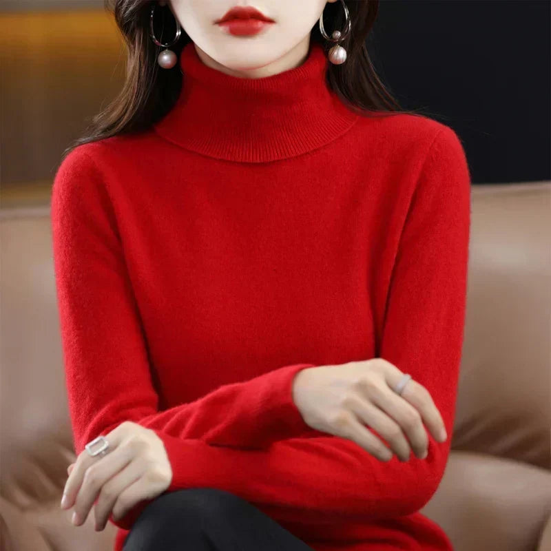 Amara | Cashmere Mock-Neck Sweater
