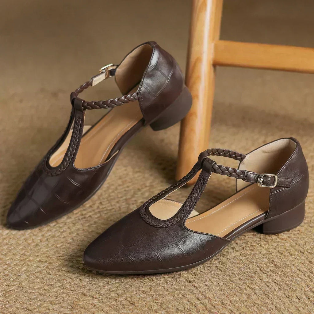 Samantha | Leather Mary Janes