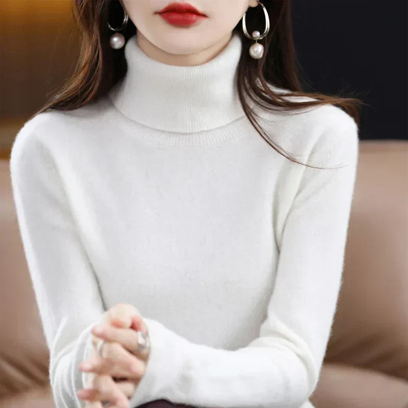 Amara | Cashmere Mock-Neck Sweater