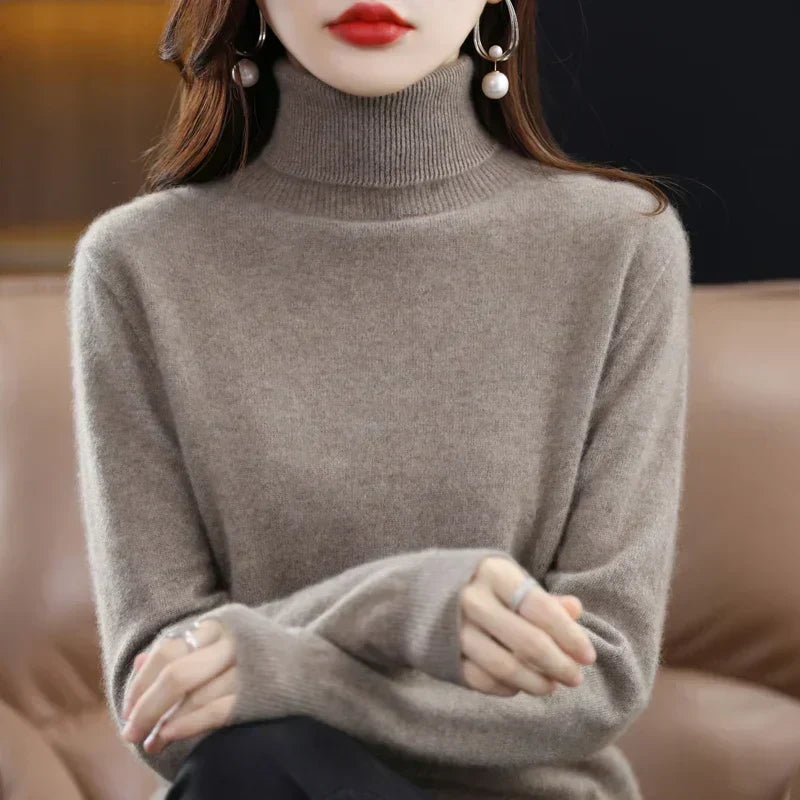 Amara | Cashmere Mock-Neck Sweater