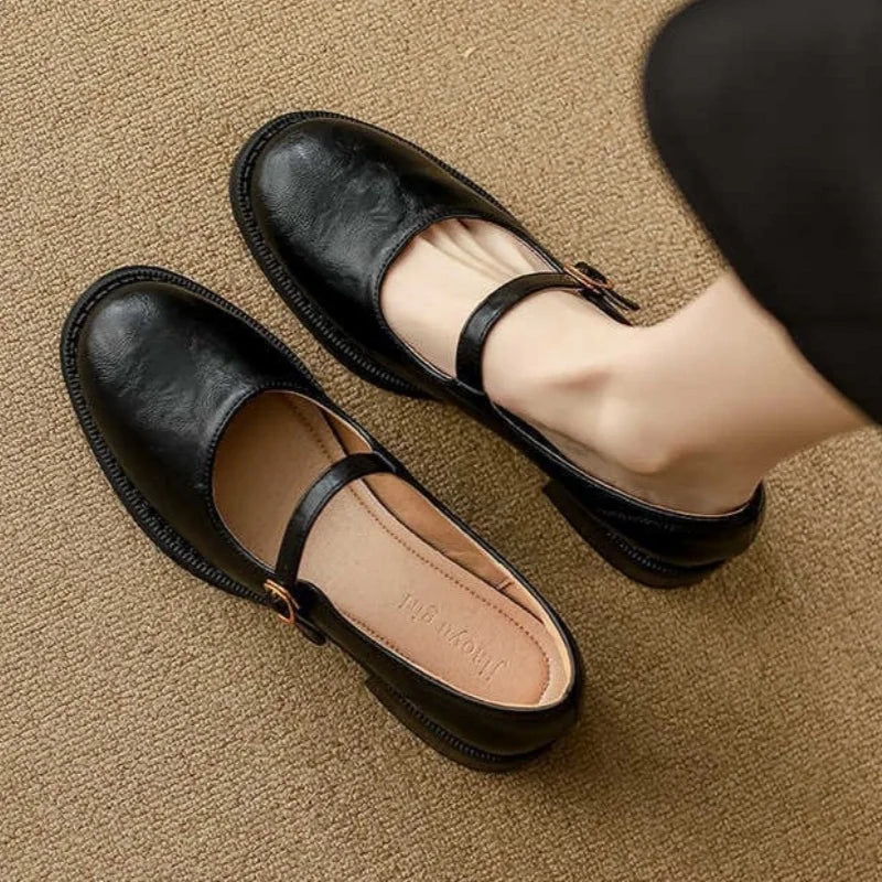 Savannah | Classic Leather Mary Janes