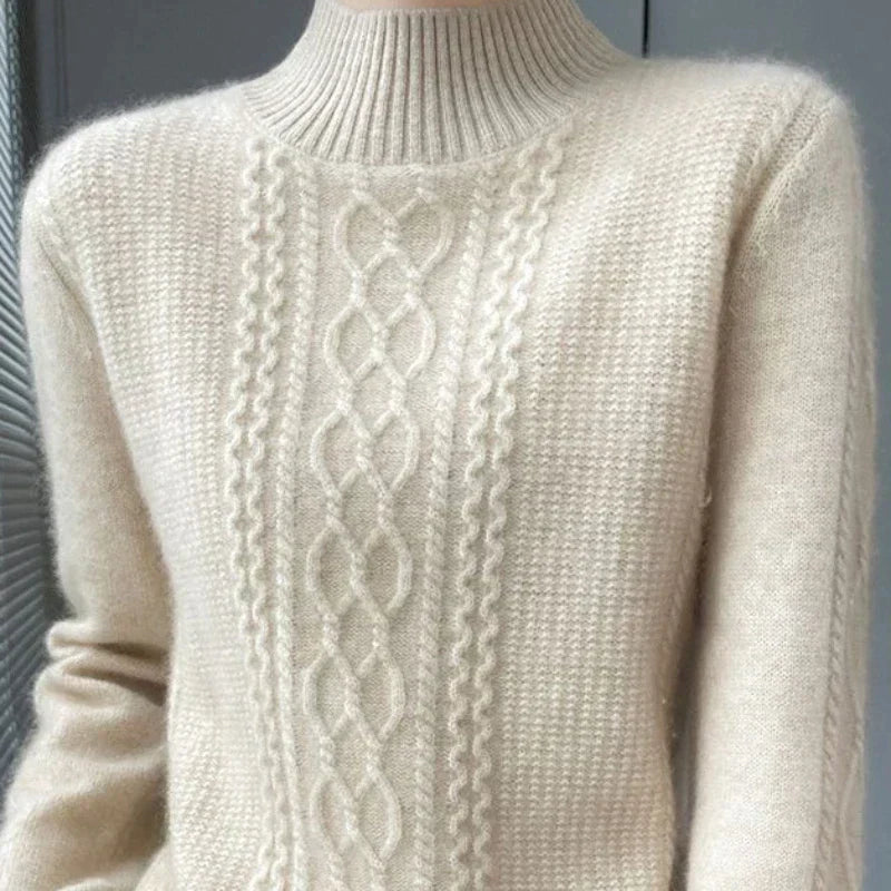 Reinhild | Cable-Knit Turtleneck Sweater