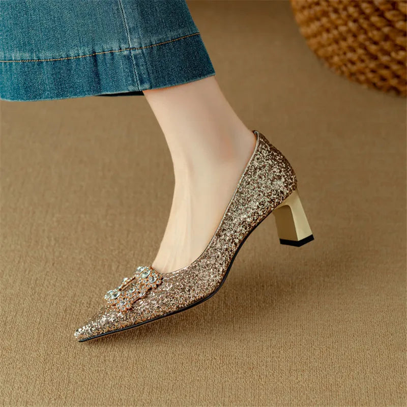 Chloe | Glitter Pumps