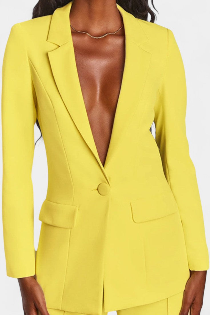 Marnie Blazer and High-Waisted Pants Ensemble