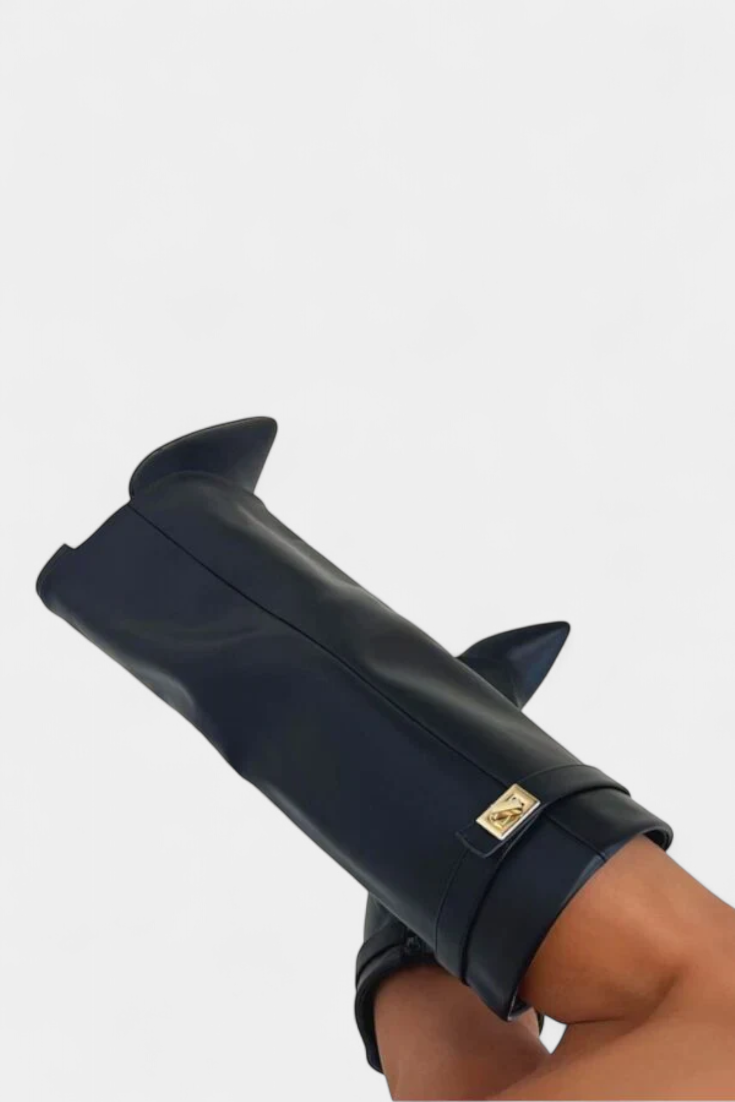 Raya Knee-High Boots with Block Heel
