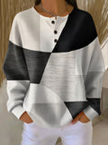 Margaret | Color-Block Waffle Knit Sweater