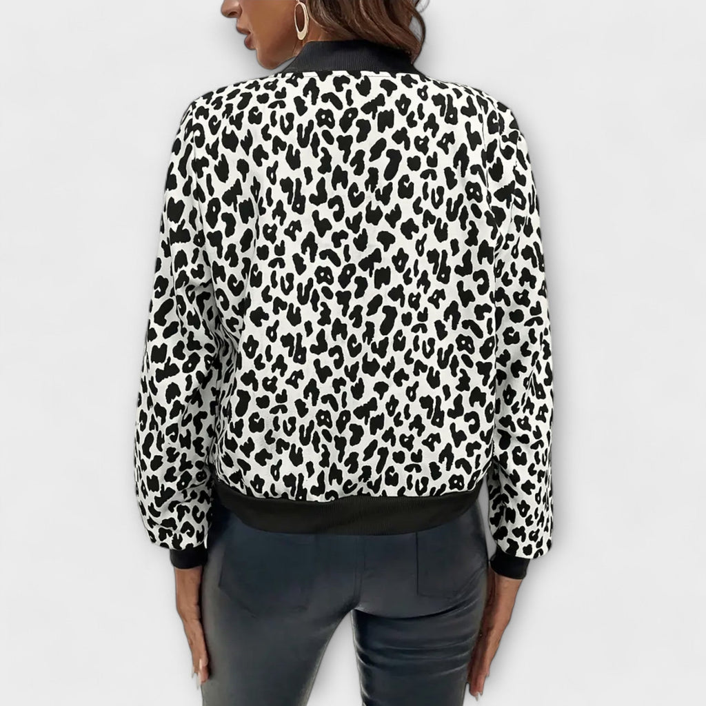 Jessica | Elegant Leopard-Print Jacket