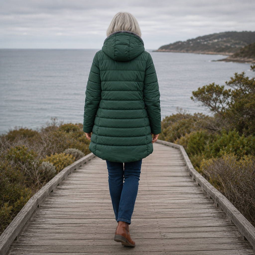 Erin | Hooded Quilted Winter Coat