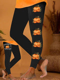Penelope | Halloween-Inspired Pumpkin Print Leggings