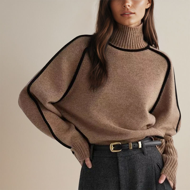 Karin | Ribbed Turtleneck Sweater