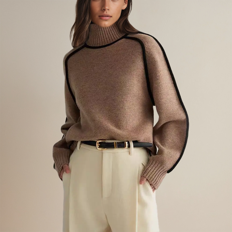 Karin | Ribbed Turtleneck Sweater