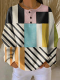 Karin | Colorful Check Pattern Sweater