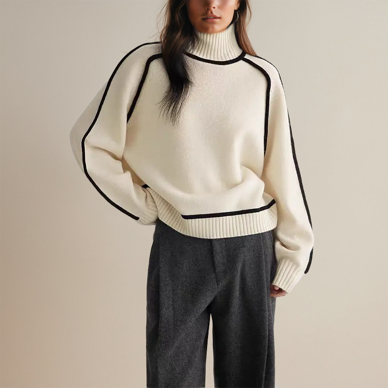 Karin | Ribbed Turtleneck Sweater