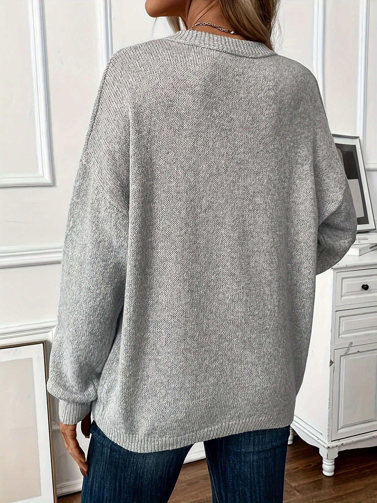 Sabina | Soft Knit Sweater with Side Slits