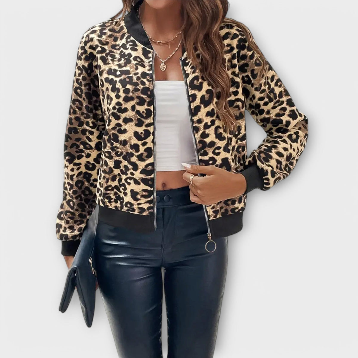Jessica | Elegant Leopard-Print Jacket