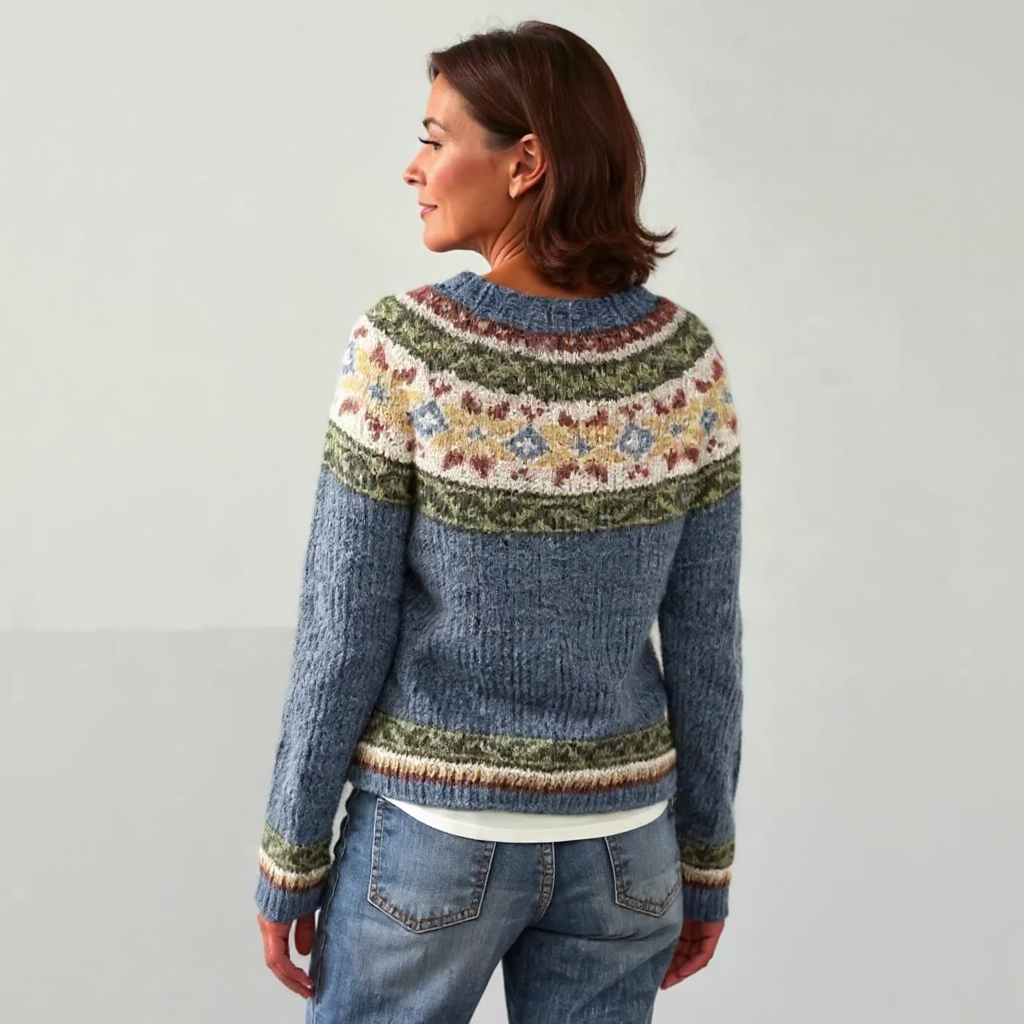 Lucy | Retro Icelandic Knit Sweater