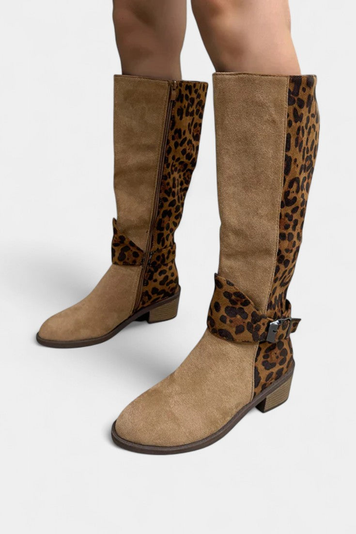 Carenza Stylish and Cozy Leopard Print Boots