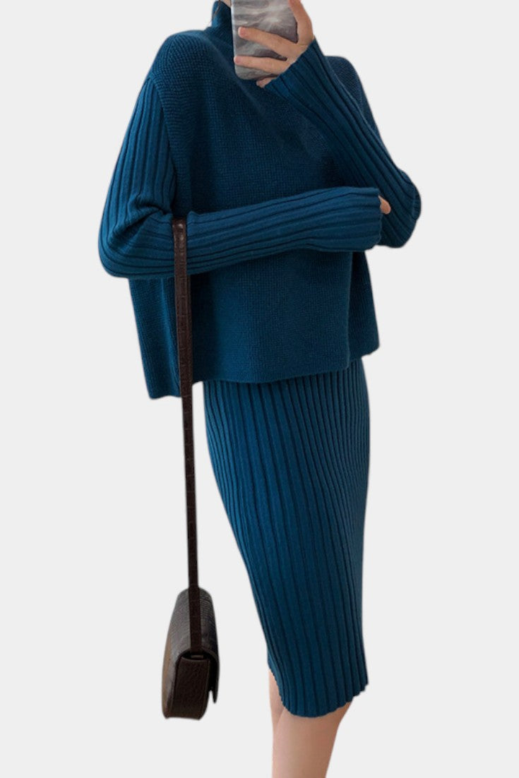 Alectra Modern Silhouette Knit Two-Piece Set