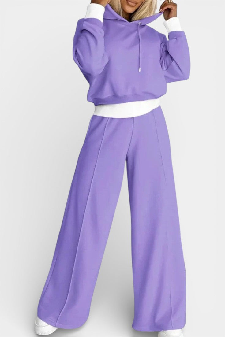 Tiziana Oversized Comfort Hoodie and High-Waisted Pants Set
